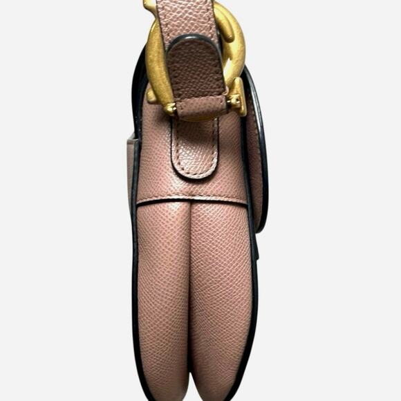 Dior Saddle Bag Warm-Taupe Grained Calf Skin *Auth w/ Additional Strap, Bag, Box - Picture 5 of 16